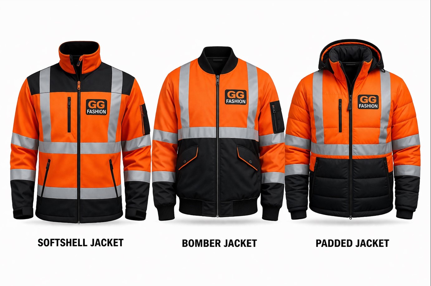 Softshell, bomber, and padded workwear jackets for USA workers